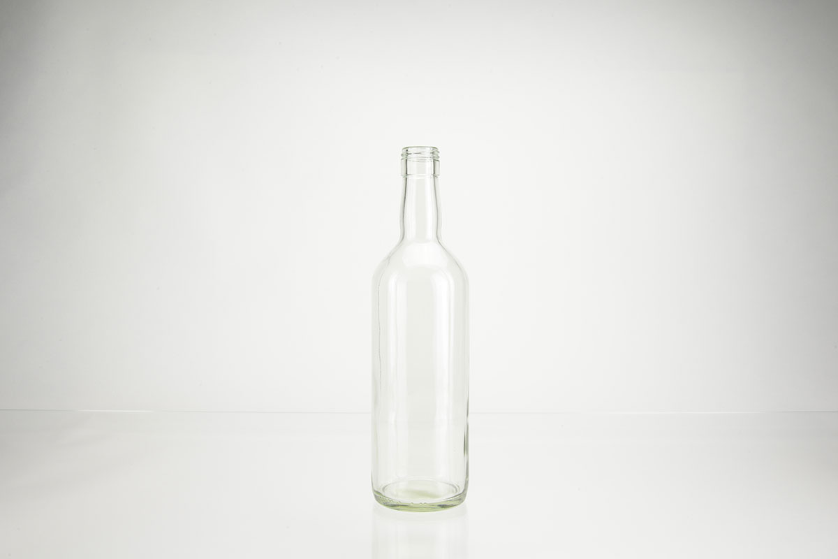 Bouteilles à spiritueux en verre blanc a vis - PP 31.5